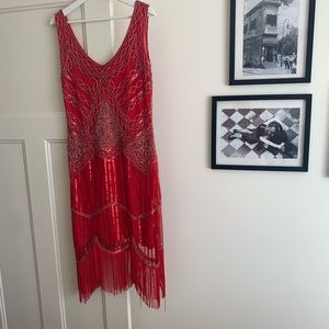 Gatsby Red Sequin Dress